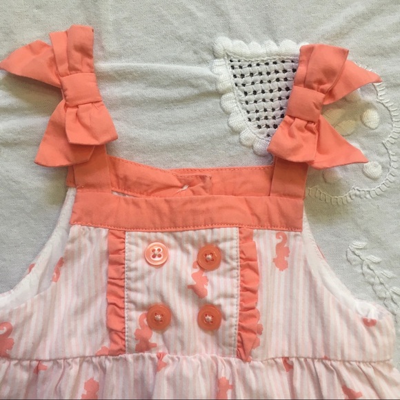 Gymboree Sun Romper w/ Seahorse Print - Picture 4 of 5